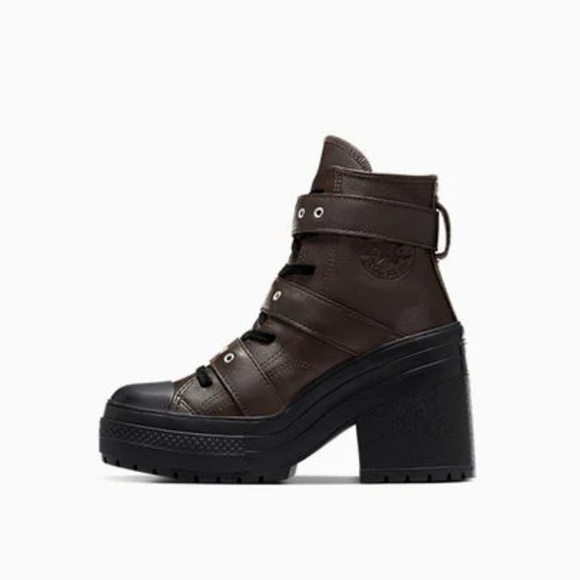 CONVERSE Chuck 70 De Luxe Heel Leather & Buckles High Top, Platform A12209C NEW! - Picture 6 of 16